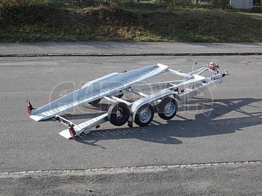 Dvouosý brzděný přívěs k přepravě automobilů PT 2,5T** č.13