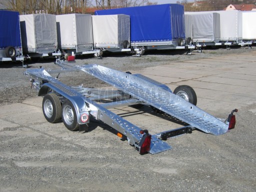 Dvouosý brzděný přívěs k přepravě automobilů PT 2,5T** č.19