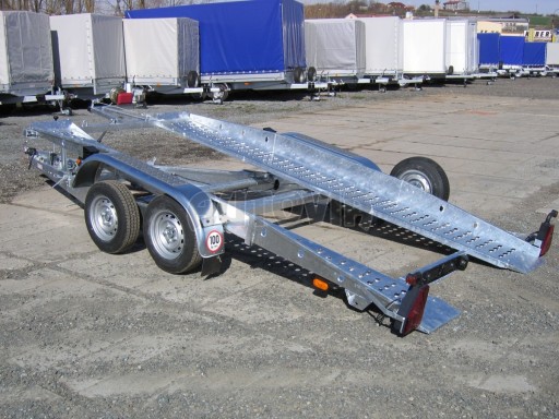 Dvouosý brzděný přívěs k přepravě automobilů PT 2,5T** č.21