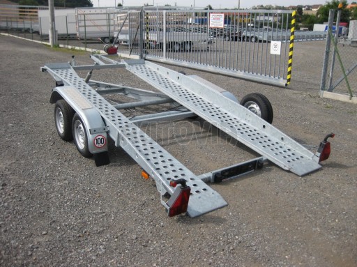 Dvouosý brzděný přívěs k přepravě automobilů PT 2,5T** č.25