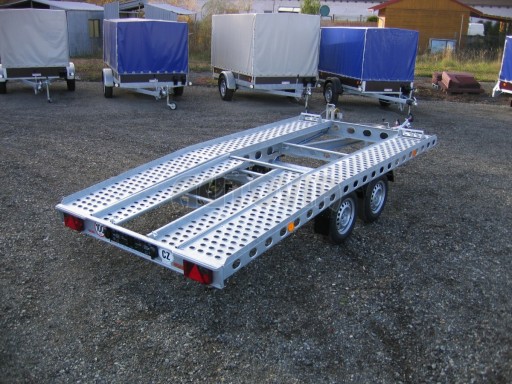 Dvouosý brzděný přívěs k přepravě automobilů PAV 2,0 č.11