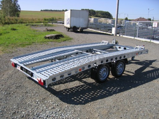 Dvouosý brzděný přívěs k přepravě automobilů PAV 2,0 č.26
