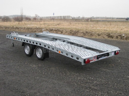 Dvouosý brzděný přívěs k přepravě automobilů PAV 2,0 č.32