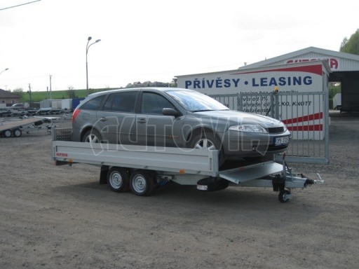 Dvouosý brzděný přívěs s hydraulicky sklopnou plochou AD speciál valník 2,7t  4,15/1,88/0,35** č.9