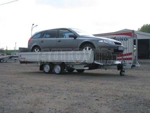Dvouosý brzděný přívěs s hydraulicky sklopnou plochou AD speciál valník 2,7t  4,15/1,88/0,35** č.10