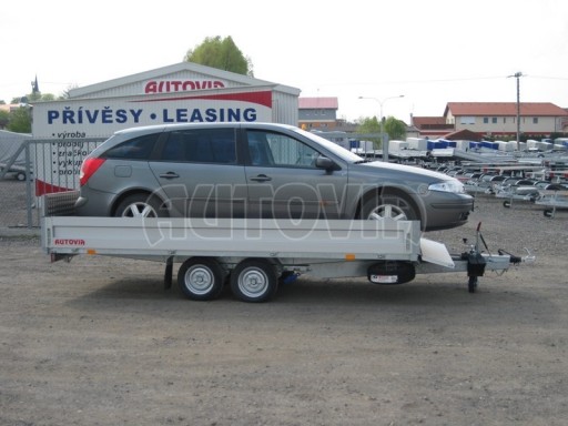 Dvouosý brzděný přívěs s hydraulicky sklopnou plochou AD speciál valník 2,7t  4,15/1,88/0,35** č.11