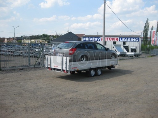 Dvouosý brzděný přívěs s hydraulicky sklopnou plochou AD speciál valník 2,7t  4,15/1,88/0,35** č.13