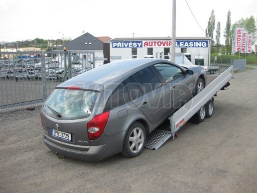 Dvouosý brzděný přívěs s hydraulicky sklopnou plochou AD speciál valník 2,7t  4,15/1,88/0,35** č.60