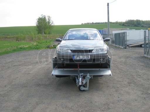 Dvouosý brzděný přívěs s hydraulicky sklopnou plochou AD speciál valník 2,7t  4,15/1,88/0,35** č.66