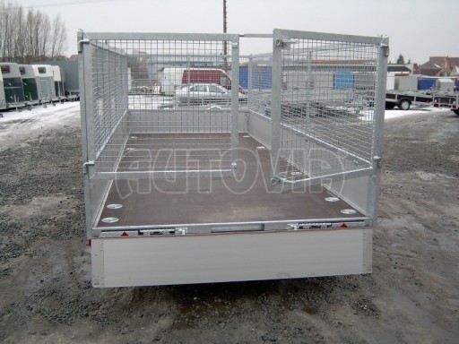 Dvouosý brzděný přívěs s hydraulicky sklopnou plochou AD speciál valník 2,7t  4,15/1,88/0,35** č.71