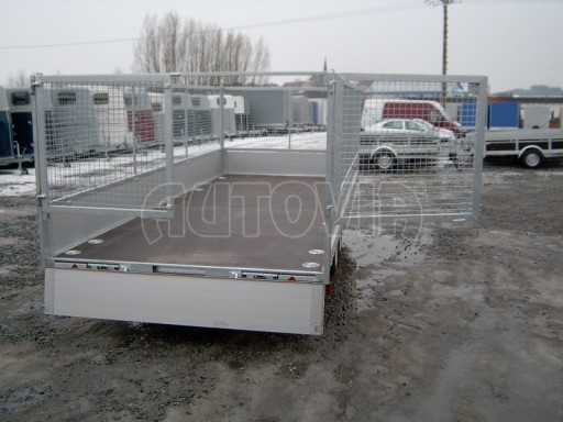 Dvouosý brzděný přívěs s hydraulicky sklopnou plochou AD speciál valník 2,7t  4,15/1,88/0,35** č.72