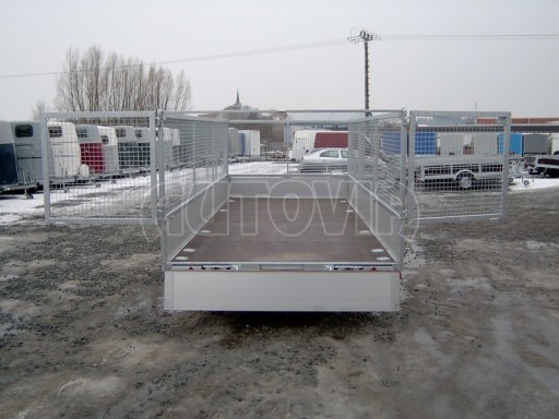 Dvouosý brzděný přívěs s hydraulicky sklopnou plochou AD speciál valník 2,7t  4,15/1,88/0,35** č.73