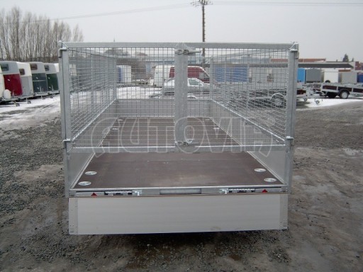 Dvouosý brzděný přívěs s hydraulicky sklopnou plochou AD speciál valník 2,7t  4,15/1,88/0,35** č.74