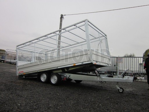Dvouosý brzděný přívěs s hydraulicky sklopnou plochou AD speciál valník 2,7t  4,15/1,88/0,35** č.137