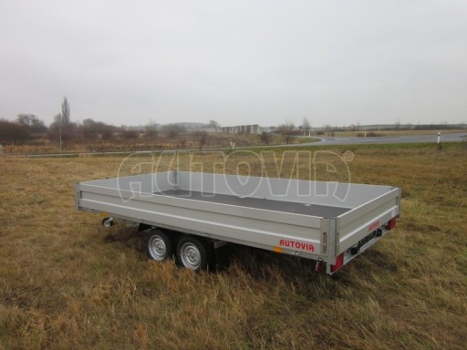 Dvouosý brzděný přívěs s hydraulicky sklopnou plochou AD speciál valník 2,7t  4,15/1,88/0,35** č.140