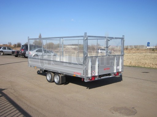 Dvouosý brzděný přívěs s hydraulicky sklopnou plochou AD speciál valník 2,7t  4,15/1,88/0,35** č.182