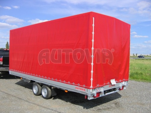Dvouosý brzděný přívěs s hydraulicky sklopnou plochou AD speciál valník 2,7t  4,15/1,88/0,35** č.220