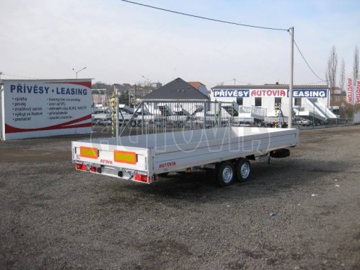 Dvouosý brzděný přívěs s hydraulicky sklopnou plochou AD speciál valník 2,7t  4,15/1,88/0,35** č.230
