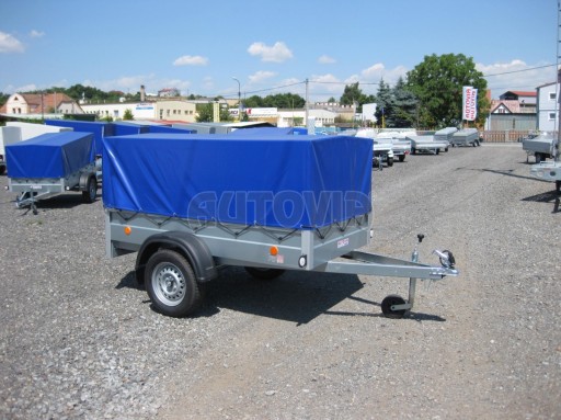 Jednoosý nebrzděný přívěs HD 3 750kg 2,06/1,10/0,35 č.9