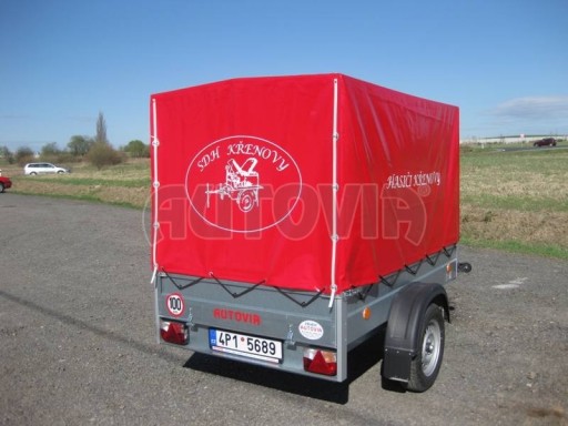 Jednoosý nebrzděný přívěs HD 7 2,06/1,25/0,35 č.17