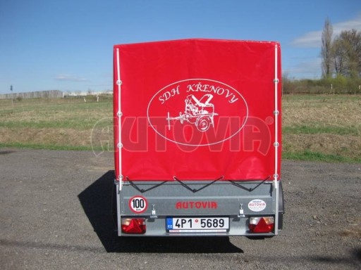 Jednoosý nebrzděný přívěs HD 7 2,06/1,25/0,35 č.19