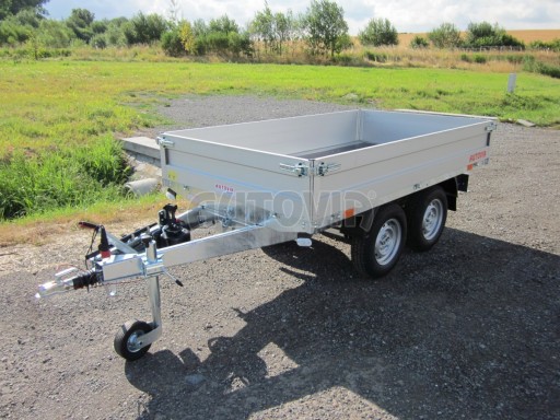 Sklápěcí přívěs DLT 2,7T 2,57x1,48/0,35 pozink v elektrice