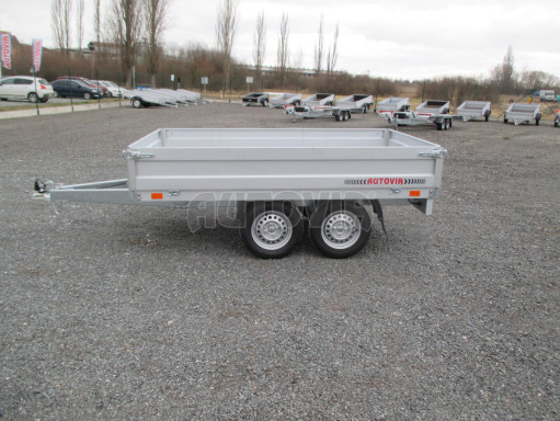 Dvounápravový přívěsný vozík ZV 22 750kg N2 2,55x1,50/0,35 AME