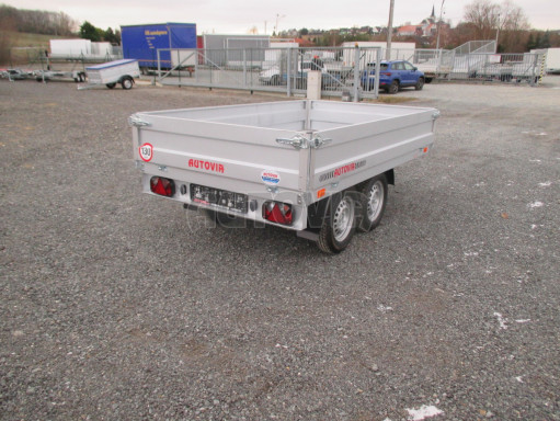 Dvounápravový přívěsný vozík ZV 22 750kg N2 2,55x1,50/0,35 AME