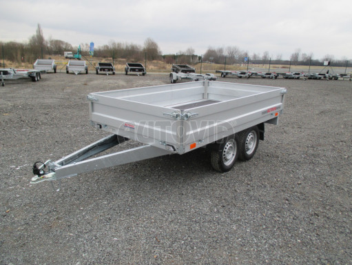 Dvounápravový přívěsný vozík ZV 22 750kg N2 2,55x1,50/0,35 AME