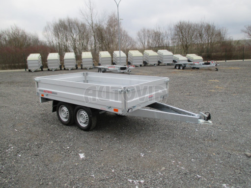 Dvounápravový přívěsný vozík ZV 22 750kg N2 2,55x1,50/0,35 AME