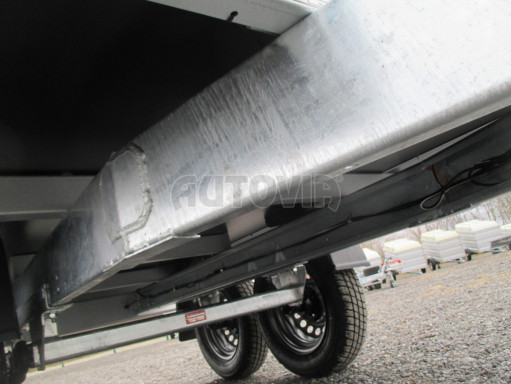 Dvounápravový přívěsný vozík ZV 22 750kg N2 2,55x1,50/0,35 AME