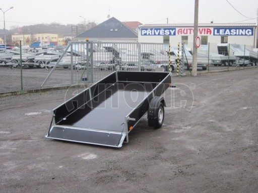 Zesílený sklopný přívěs PV 750 2,1/1,28/0,30 zahradní mechanizace č.1