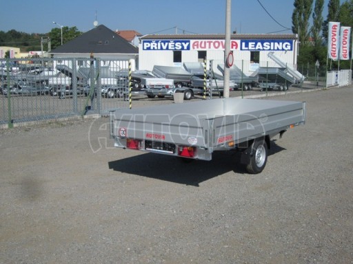 Jednoosý nebrzděný přívěs ZV 33 750kg N1 3,33x1,70/0,35