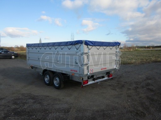 Třístranný sklápěč PHT 3,5T 4,18x2,10/1,05 nástavby bočnic