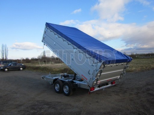 Třístranný sklápěč PHT 3,5T 4,18x2,10/1,05 nástavby bočnic