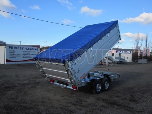 Třístranný sklápěč PHT 3,5T 4,18x2,10/1,05 nástavby bočnic