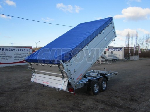 Třístranný sklápěč PHT 3,5T 4,18x2,10/1,05 nástavby bočnic