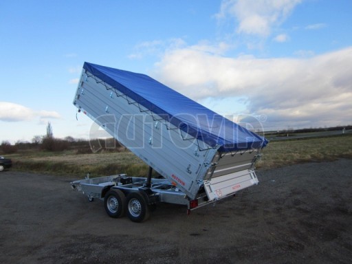 Třístranný sklápěč PHT 3,5T 4,18x2,10/1,05 nástavby bočnic