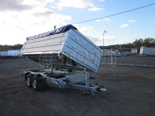 Třístranný sklápěč PHT 3,5T 4,18x2,10/1,05 nástavby bočnic