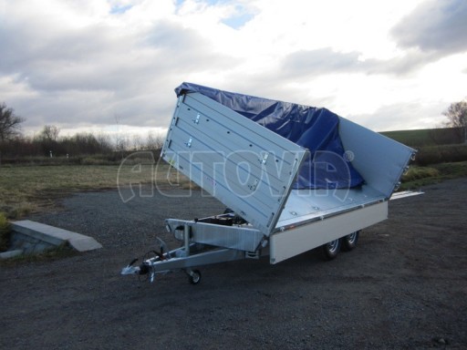 Třístranný sklápěč PHT 3,5T 4,18x2,10/1,05 nástavby bočnic