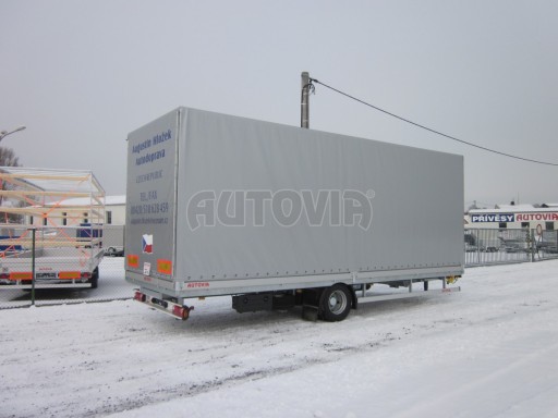 Jednonápravový 18-ti paletový vzduchem brzděný nákladní přívěs AVG 10T 7,40x2,48/2,80 č.3