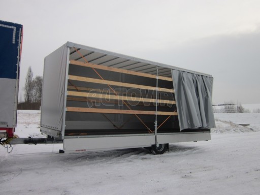 Jednonápravový 18-ti paletový vzduchem brzděný nákladní přívěs AVG 10T 7,40x2,48/2,80 č.5