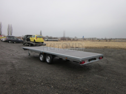 Dvouosý přívěs v provedení plato VER 3,5T 5,03x2,06 plato č.1