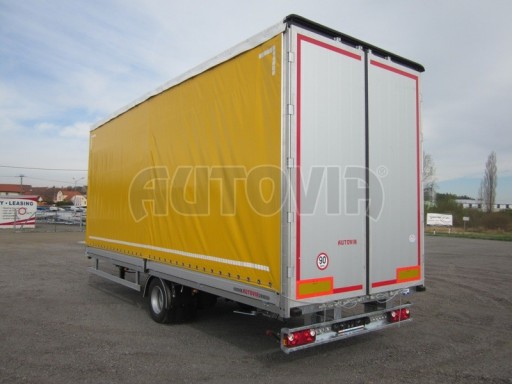 Jednonápravový 18-ti paletový vzduchem brzděný nákladní přívěs AVG 10T 7,40x2,48/3,06 č.5