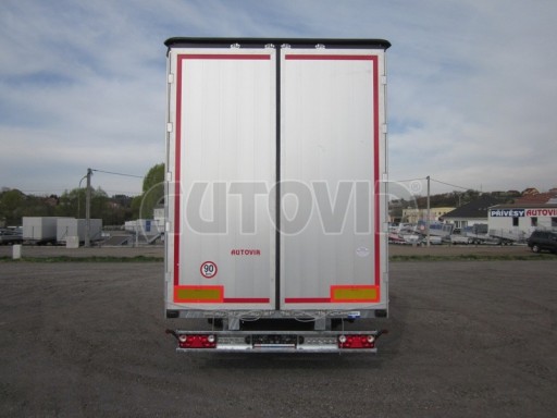 Jednonápravový 18-ti paletový vzduchem brzděný nákladní přívěs AVG 10T 7,40x2,48/3,06 č.6