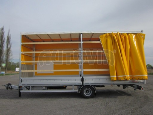 Jednonápravový 18-ti paletový vzduchem brzděný nákladní přívěs AVG 10T 7,40x2,48/3,06 č.10