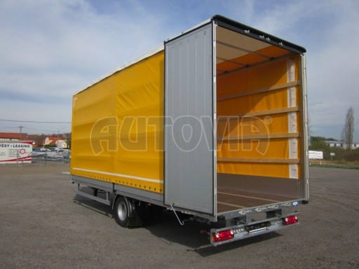 Jednonápravový 18-ti paletový vzduchem brzděný nákladní přívěs AVG 10T 7,40x2,48/3,06 č.12