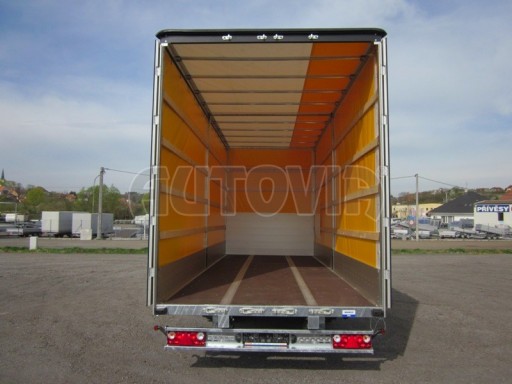 Jednonápravový 18-ti paletový vzduchem brzděný nákladní přívěs AVG 10T 7,40x2,48/3,06 č.13