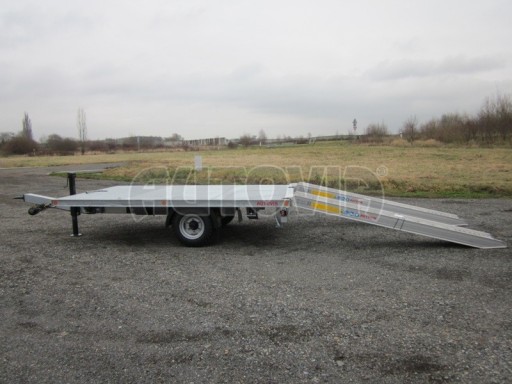 *Vzduchem brzděné jednoosé plato bez bočnic AVG 5,6T 4,00x2,48 za traktor* č.2