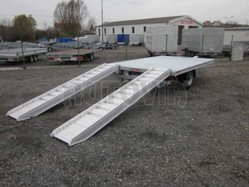 *Vzduchem brzděné jednoosé plato bez bočnic AVG 5,6T 4,00x2,48 za traktor* č.5